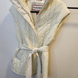 HUNTER Explorer Quilt Gilet Puffer Soft Sand Women’s Vest/Sz:S/NWT